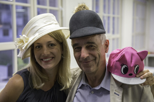 Cornelia Weiß and Markus Nyikos at the German Hat Museum